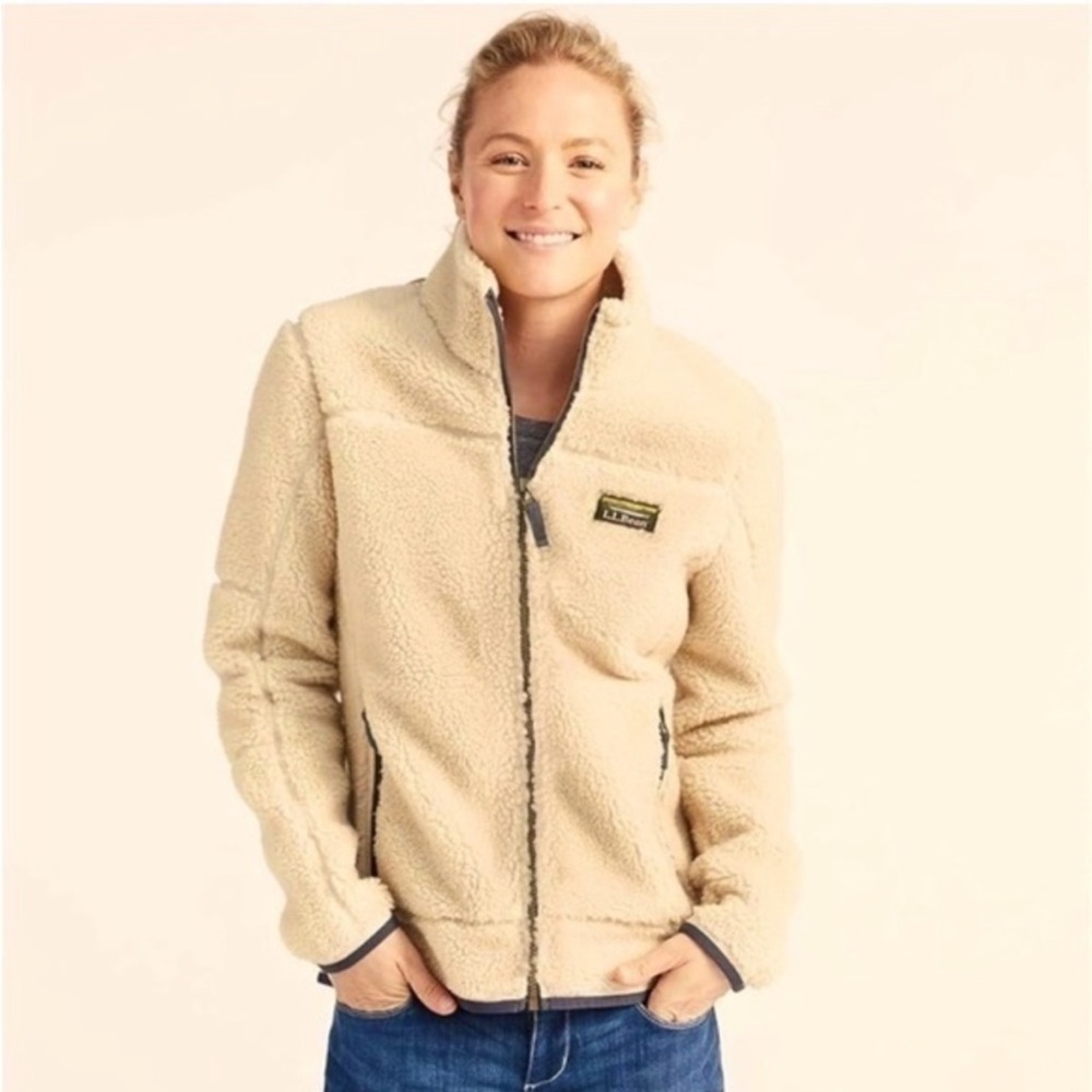 EUC! Women's L.L.Bean Mountain Pile Fleece Zip Up